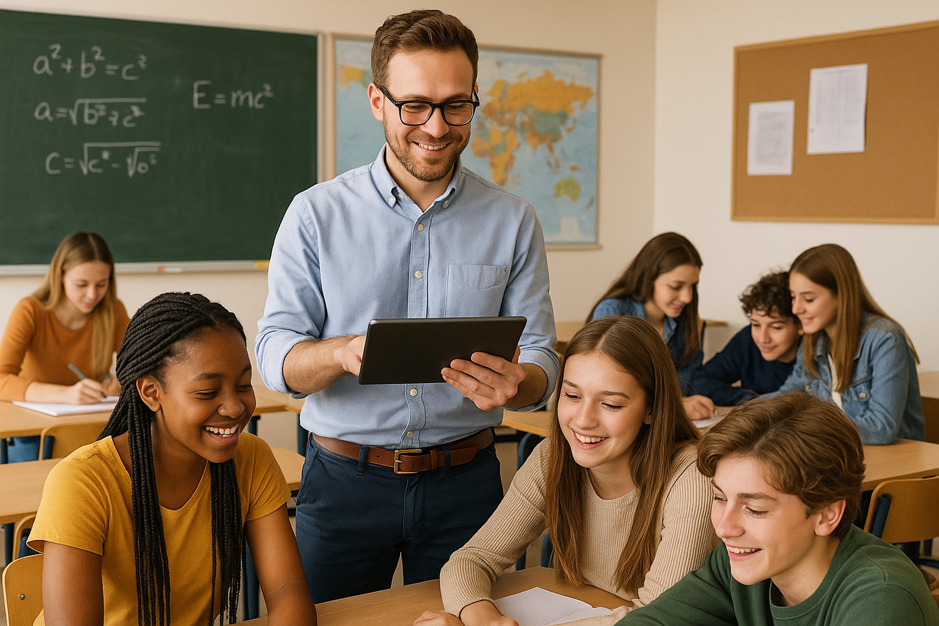 Image showing focused academic learning
